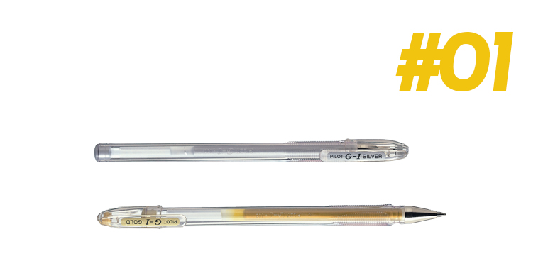 Bolígraf Pilot G1 Or i Plata