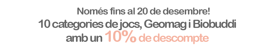 10 categories de jocs al 10% descompte i 30 joguines top