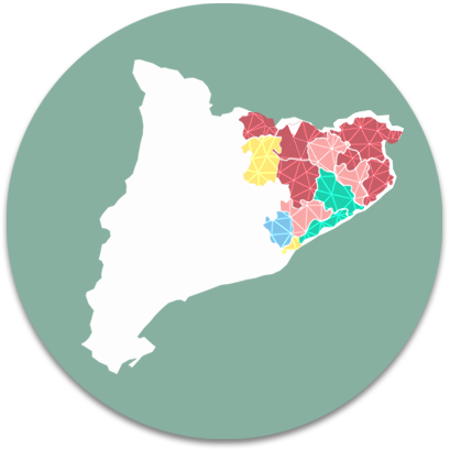 Mapa Catalunya - Zona comercials