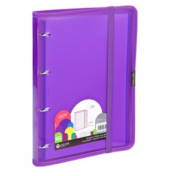 Carpeta polipropileno Carchidea Dune A4 Carpeblock 4 anillas Violeta