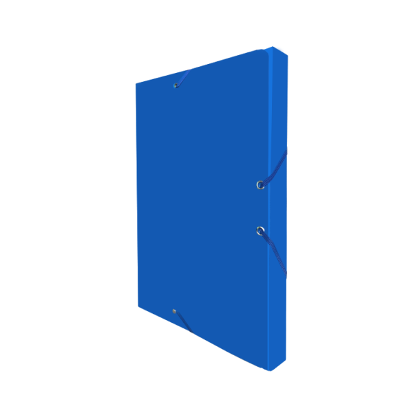 Carpeta cartró projectes llom 3 cm Foli Blau