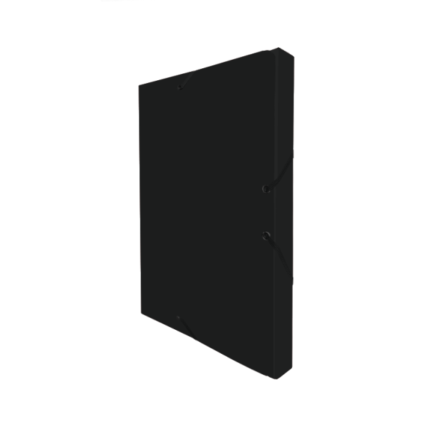 Carpeta cartró projectes llom 3 cm Foli Negre