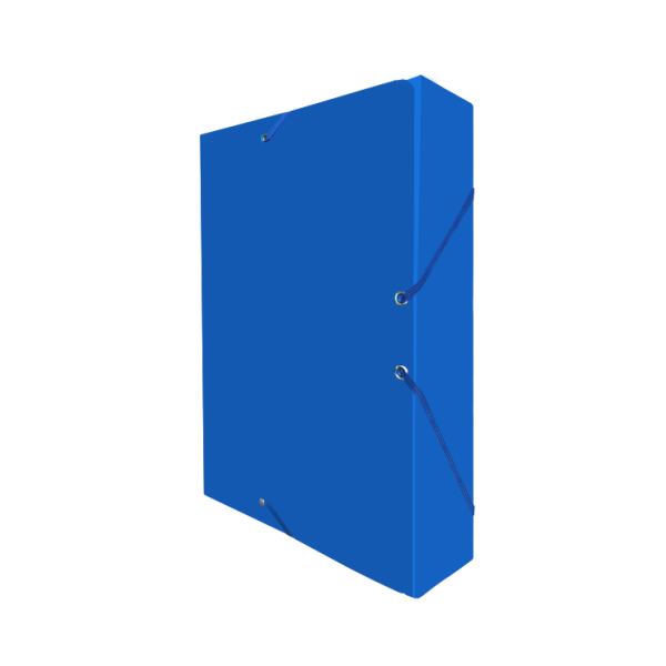 Carpeta cartró projectes llom 7 cm Foli Blau