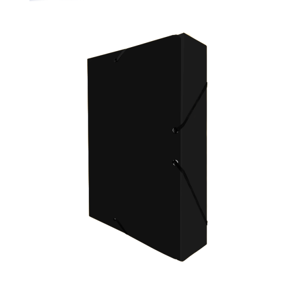 Carpeta cartró projectes llom 7 cm Foli Negre