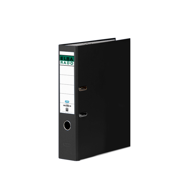 Arxivador palanca folrat Elba Rado Chic A4 75 mm Negre