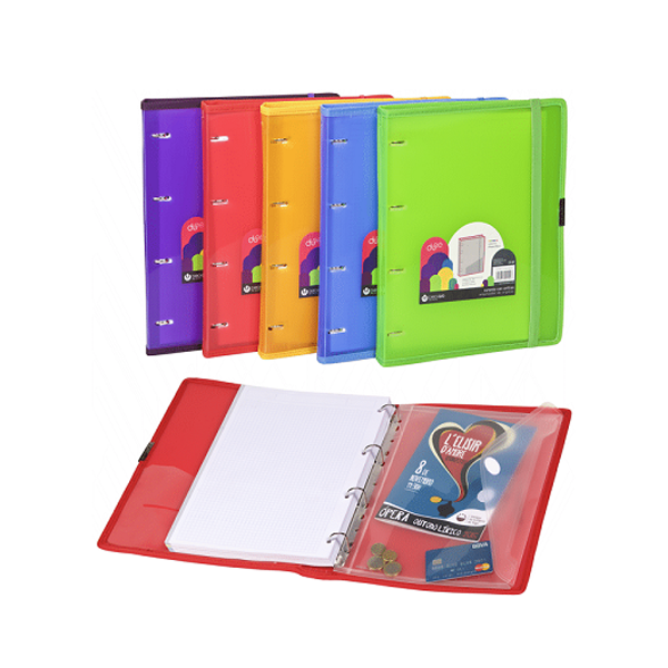Carpeta polipropileno Carchidea Dune A4 Carpeblock 4 anillas
