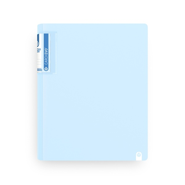 Carpeta polipropilè foam 360° Soft 4 anelles 40 mm Blau