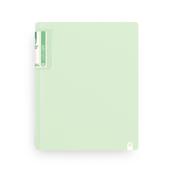 Carpeta polipropilè foam 360° Soft 4 anelles 40 mm Verd