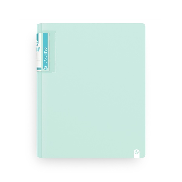 Carpeta polipropilè foam 360° Soft 4 anelles 40 mm Menta