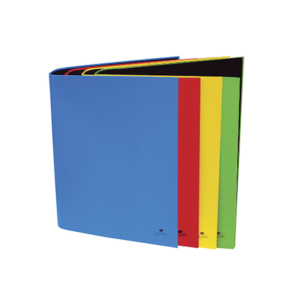 Carpeta cartró 4 anelles 25 mm colors folrat plast