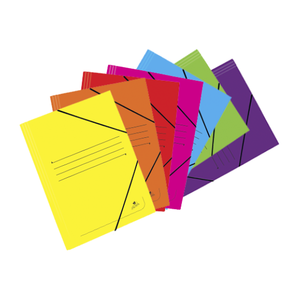 Carpeta de gomes cartró colors Foli