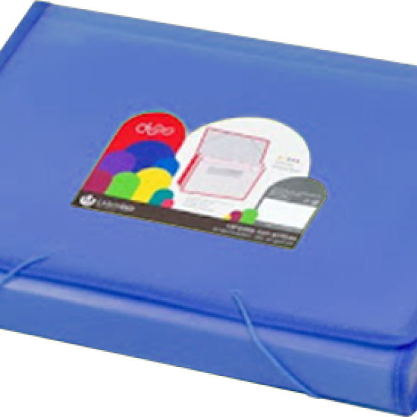 Carpeta classificadora polipropilè Dune amb rivet Foli Blau