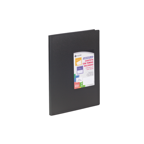 Carpetes multifundes A4 Carchidea 20 fulls Negre opac