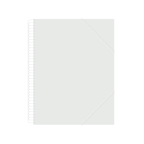 Carpeta multifundes espiral person. A4 Descom 20 fulls Transparent