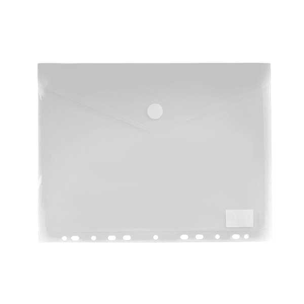 Sobre polipropilè tancament autoadhesiu A4+ multitaladre Transparent
