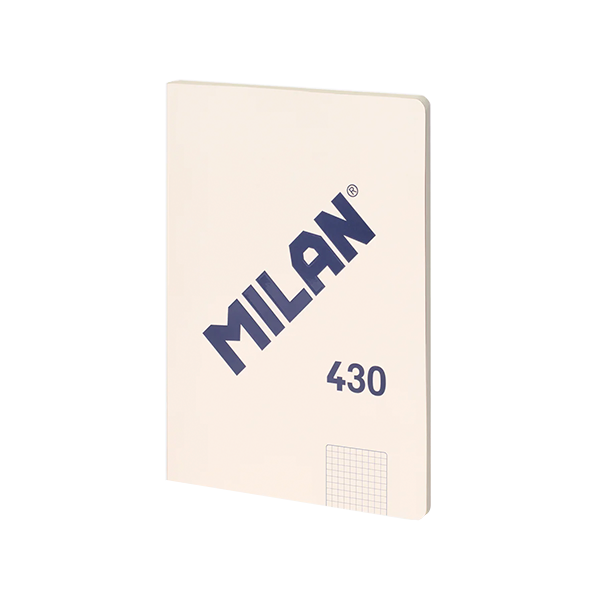 Llibreta Milan 430 48 fulls A4 95 gr quadrícula 5x5 Crema