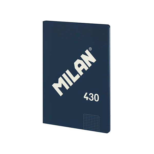 Llibreta Milan 430 48 fulls A4 95 gr quadrícula 5x5 Blava