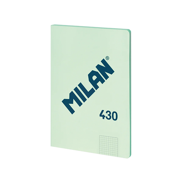 Llibreta Milan 430 48 fulls A4 95 gr quadrícula 5x5 Verda