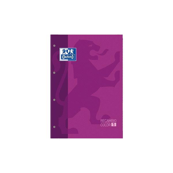** Recanvi Oxford A4 4 forats 80 fulls quadrícula 5x5 Violeta