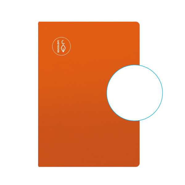 Libreta Escolofi 32 hojas Cuarto liso Naranja