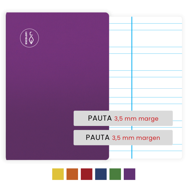 Libretas Escolofi Folio 50 hojas pauta 3,5 mm