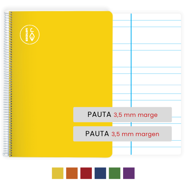 Quadern Escolofi Quart 50 fulls pauta 3,5 mm
