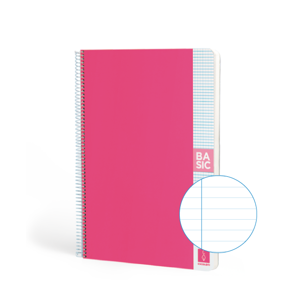 Quadern Escolofi Basic 80 fulls A4 80 gr horitzontal Rosa