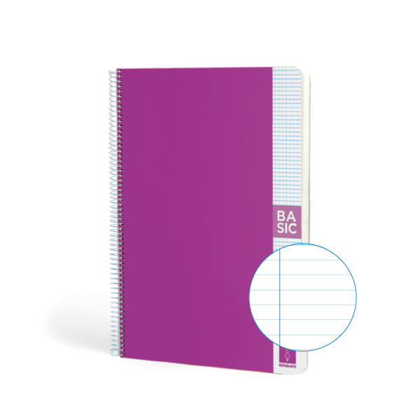 Quadern Escolofi Basic 80 fulls A4 80 gr horitzontal Violeta