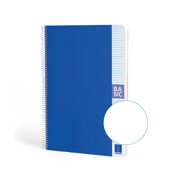 Quadern Escolofi Basic 80 fulls A4 80 gr llis Blau fosc