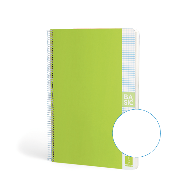 Quadern Escolofi Basic 80 fulls A4 80 gr llis Verd clar