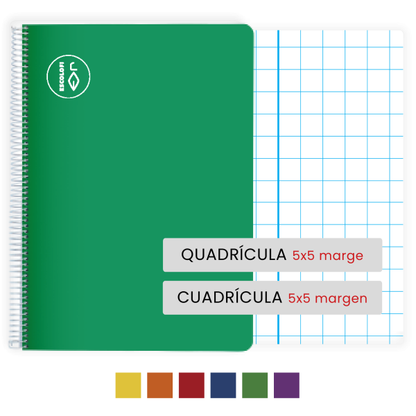 Quadern Escolofi Foli 50 fulls quadrícula 5x5