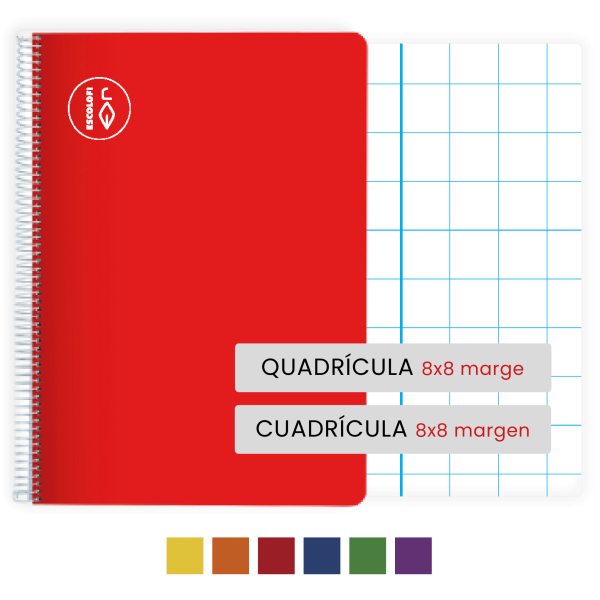 Quadern Escolofi Foli 50 fulls quadrícula 8x8
