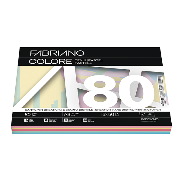 Paper de colors assortits Copy A3 Fabriano Colore
