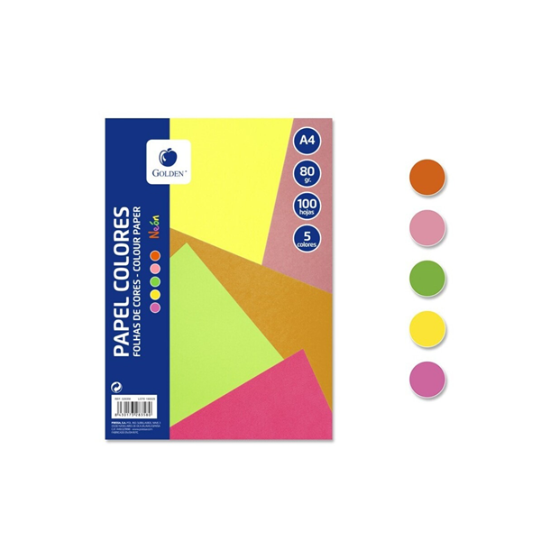 Paper de colors fluorescents A4