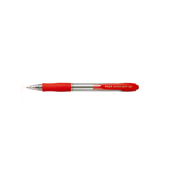 Bolígraf Pilot Super Grip carcassa Vermella