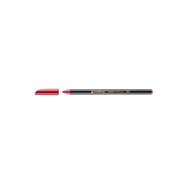 Retolador Edding 1200 Vermell metal·litzat