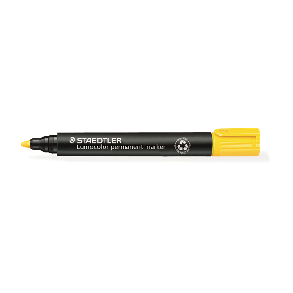 Retolador permanent Lumocolor Staedtler 352 Groc