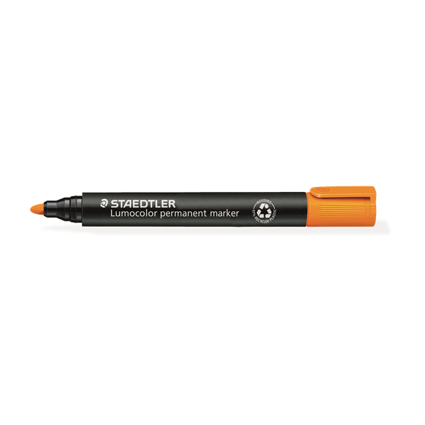 Retolador permanent Lumocolor Staedtler 352 Taronja