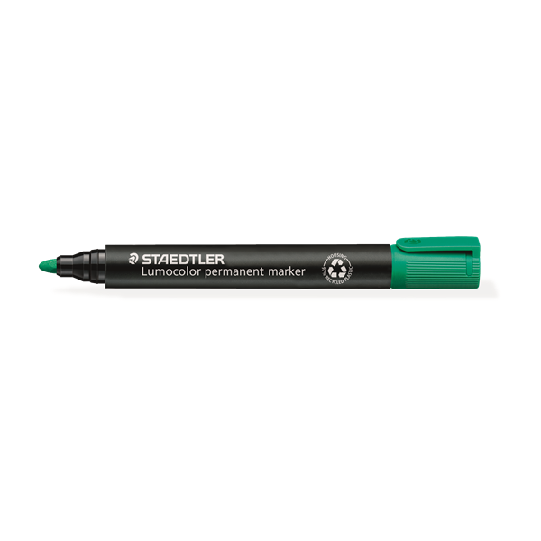 Retolador permanent Lumocolor Staedtler 352 Verd