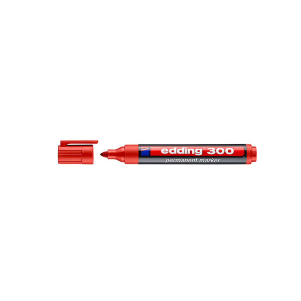 Retolador permanent Edding 300 Vermell