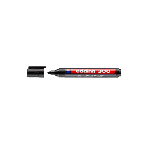 Retolador permanent Edding 300 Negre