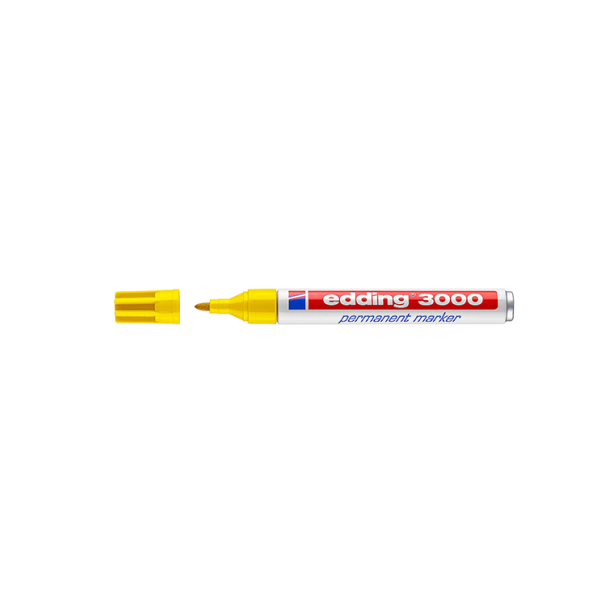 Rotulador permanente Edding 3000 Amarillo