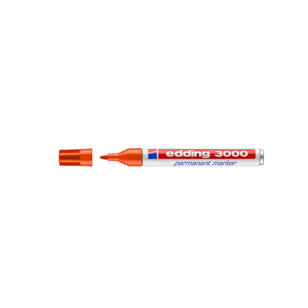 Rotulador permanente Edding 3000 Naranja