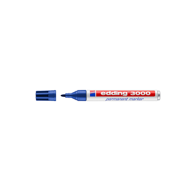 Rotulador permanente Edding 3000 Azul oscuro