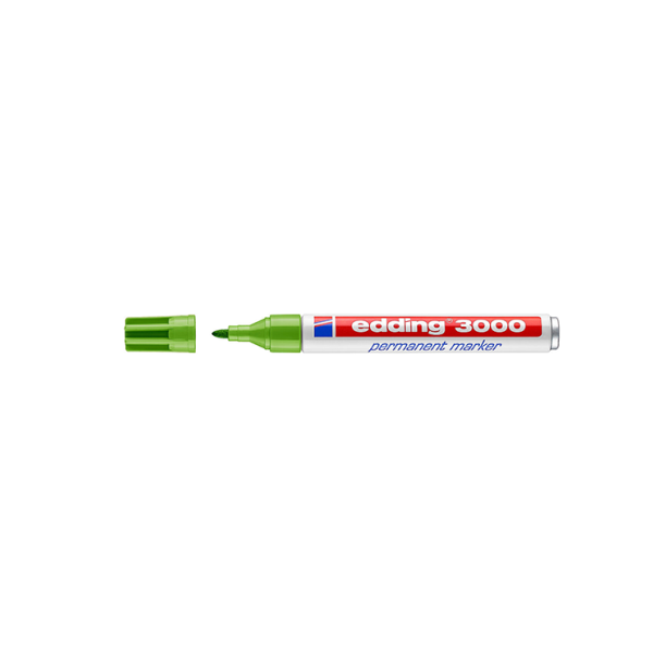 Rotulador permanente Edding 3000 Verde claro