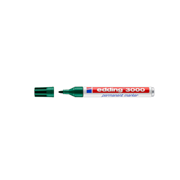 Rotulador permanente Edding 3000 Verde oscuro