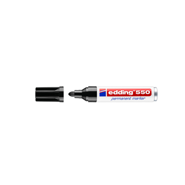 Retolador permanent Edding 550 Negre