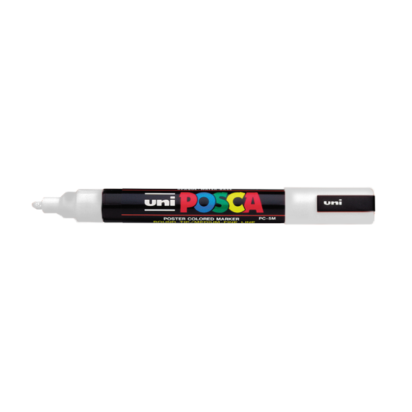 Retolador Uni Posca PC-5M Blanc