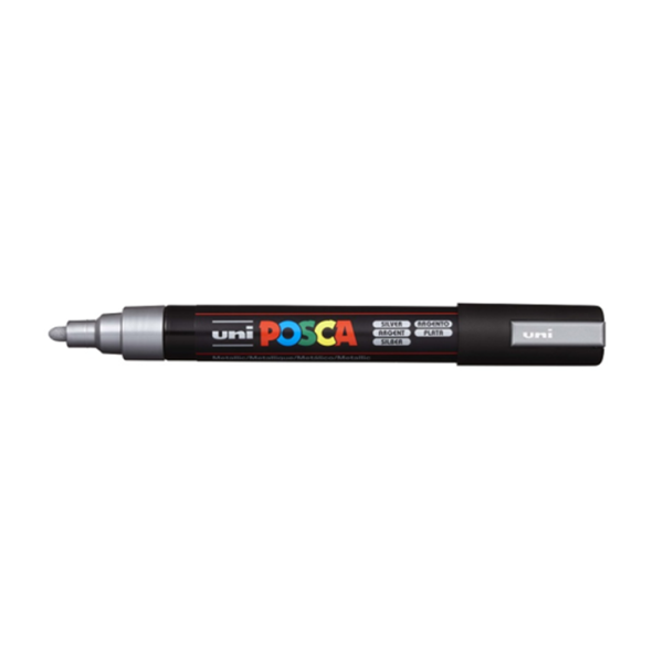 Retolador Uni Posca PC-5M Plata