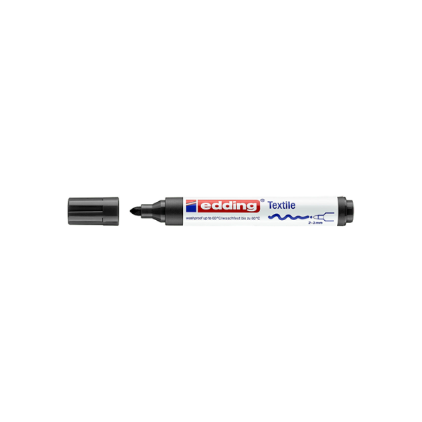 Retolador tèxtil Edding 4500 Negre